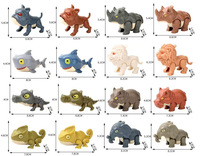 Jeu de table en gros, plusieurs styles, transfrontalier, ensemble de dinosaures à mordre au doigt, figurines miniatures de dinosaures Tyrannosaurus Rex, jeu de table