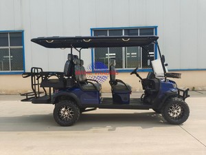 Carrito de golf eléctrico de 4 plazas para adultos, legal para circular en la calle, con asiento trasero plegable para campo de golf, precio competitivo y personalizable. - Product Image 5