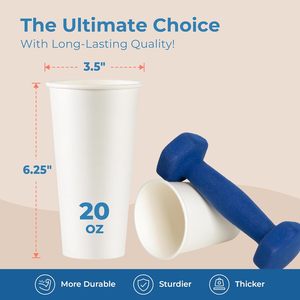 Wholesale 4oz/8oz/10oz/12oz/16oz/20oz Disposable Custom Printed <b>Coffee</b> Paper <b>Cup</b> With Lid - Product Image 4