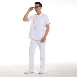 Servizio OEM uniforme manica corta medico abito bianco camice da laboratorio abbigliamento dentista uniforme da ospedale camice da laboratorio bianco camice medico - Product Image 6