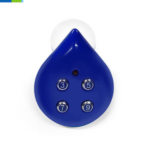 Temporizador de ducha LCD <span class=keywords><strong>Digital</strong></span> a prueba de agua, diseño novedoso de gota de agua para uso en el baño, Material plástico - Product Image 4