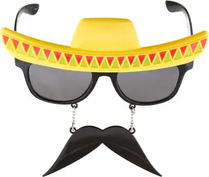 Meksika Fiesta güneş gözlüğü yerli amerikan Cosplay gözlük Luau parti gözlük Fiesta gözlük cadılar bayramı aksesuar