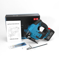 Scie électrique linéaire sans balais portable 21V, scie sauteuse industrielle portative pour le travail du bois, batterie au lithium pour petits travaux de câblage électrique CE