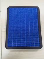 Filtre à air domestique en fibre synthétique PP+PET écologique, cadre rond carré, MERV 8 12, pour grande pièce