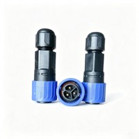 Conector de Carga IP67 Impermeable M20 300V 20A con 3 Pines y Conector Chapado en Oro, Compatible con Cables de 3.0-6.0mm de Diámetro Exterior, Ensamblaje OEM