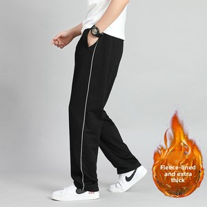 Pantaloni Casual Unisex per <span class=keywords><strong>Studenti</strong></span>, Uniformi Scolastiche, Pantaloni Invernali Foderati in Pile Blu Navy con Una, Due o Tre Strisce C - Product Image 5