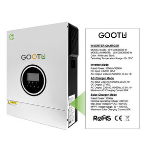 GOOTU 30-400VDC 광범위한 <span class=keywords><strong>PV</strong></span> 입력 3000W 24V 오프 그리드 3KW 태양광 인버터 80A MPPT 태양광 충전 컨트롤러 포함 - Product Image 6