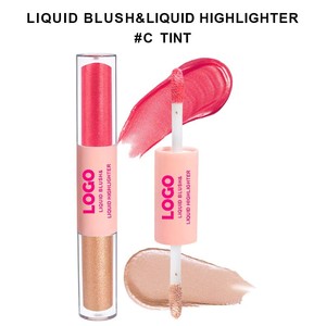 بلا شعار، 12 لونًا، أحمر خدود سائل مزدوج الأطراف للوجه، هايلايتر، كونتور، مكياج أساس - Product Image 6