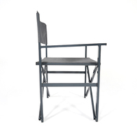 Chaise pliante d'extérieur durable et table de jardin moderne, utilisation en restaurant, meubles en métal avec style en bois pour hôtels