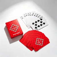 Boîte de cartes à jouer personnalisée avec impression de votre logo, cartes à jouer en plastique, jeu de cartes de poker vierge, cartes à sublimation