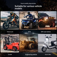 Projecteur LED transfrontalier 20 LED de 4 pouces pour véhicule tout-terrain, éclairage de travail externe, éclairage d'entretien moto, projecteur modifié