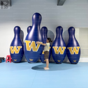 Bola de Bolos Inflable Gigante LED de 11 Pies Personalizada, Bola Deportiva Gigante Luminosa para Salón de Bolos/Decoración Publicitaria de Eventos/Turno de Bolos - Product Image 6