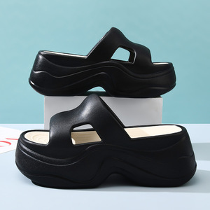 Guru Platform <b>Slippers</b> EVA Women Summer Non Slip Breathable Flip Flops High Heel Outdoor Wear - Product Image 3