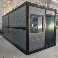 Maison conteneur pliable, dépliage rapide, emballage plat, préfabriquée, 20 pieds, 40 pieds, maisons modulaires portables, maisons, camps