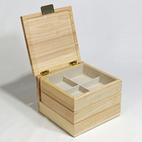 Tiroir à bijoux grand présentoir portable de luxe Mini tiroir en bois velours avec logo personnalisé Boîte de rangement Organisateur de bijoux de voyage