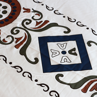 Draps de lit en coton de luxe haute conception imprimé hôtel ensemble de literie drap taie d'oreiller housse de couette ensemble de draps de lit coton hôtel linge de lit
