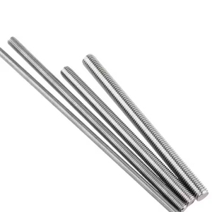 Acier inoxydable de haute qualité 304 316 A2 A4 vis galvanisée tige filetée goujon boulon rondelle hexagonale finition zinc DIN 975 976 métrique - Product Image 6