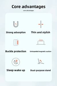 2021 pour <span class=keywords><strong>iPad</strong></span> Pro 11 étui en verre magnétique avec fente pour stylo <span class=keywords><strong>rotatif</strong></span> à 360 degrés compatible avec <span class=keywords><strong>iPad</strong></span> Air 4/5 étui pour tablettes 10.9 pouces - Product Image 6