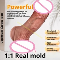 Direkt vom Hersteller: Flüssiges Silikon Super Grob Weich Geäderter Dildo für Paarspiele, Penisform aus Medizinischem Silikon