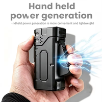 Linterna LED Recargable de Emergencia con 3 Modos de Generación de Energía por Compresión Manual, Linterna LED EDC de Supervivencia Autoalimentada