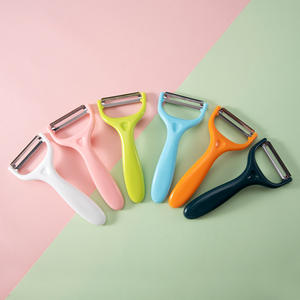 مقشرة خضروات متعددة الوظائف وصلت حديثًا للمطبخ من الفولاذ المقاوم للصدأ ، بمقبض مانع للإنزلاق - Product Image 2