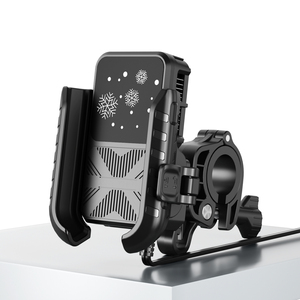 <span class=keywords><strong>Soporte</strong></span> para Teléfono con Puerto de Carga Tipo-C y USB, Ventilador de Refrigeración, Rotación de 360 Grados, Material PA66, para Motocicleta - Product Image 1