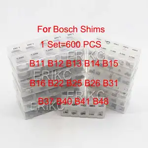 ERIKC 600PCS汽车柴油喷油器垫片套件B11 B12 B14 B25 B48燃油自动喷射垫片垫圈配件零件，用于波什