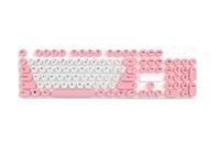 Desain mesin tik Retro Punk baru ukuran penuh 104-kunci kabel USB tahan air Keyboard proyeksi 896 Laptop pasang antighosting
