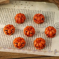 Halloween Mini-Kürbis-Ornament Handgefertigtes Kunstharz-Accessoire Atmosphärische Tischdekoration im Europäischen Stil