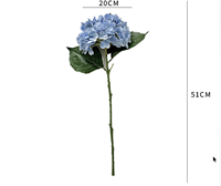Bunga Hydrangea Buatan Berkualitas Tinggi dengan Sentuhan Realistis, 176 Kelopak, Dekorasi untuk Acara Pernikahan