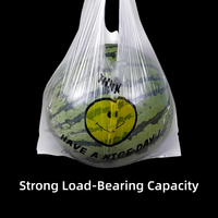 Sacs en plastique PE durables pour supermarché, impression en héliogravure pour sacs fourre-tout et sacs à t-shirt personnalisés avec logo – Vente chaude
