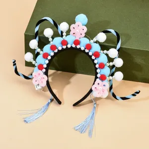 Accesorios para el Cabello de Ópera China Tradicional, Diadema con Luces LED, Bola de Peluche, Disfraz para Niñas, Accesorio para Fiestas - Product Image 4