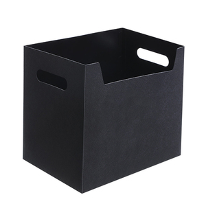 Scatola di immagazzinaggio Desktop portatile chiara cartella Organizer semplice nero Home Office Cabinet PP metallo plastica per gli strumenti per il soggiorno - Product Image 1