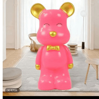 Statuette d'ours sculptée artistique en résine de 28 cm, tirelire, ornement de maison, cadeau de déménagement pour filles – Nouveauté populaire