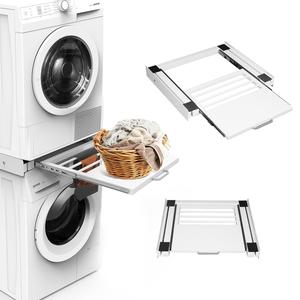 Marco de conexión para secadora con placa extraíble, embalaje para envío por correo, kit universal de apilamiento para lavadora - Product Image 5