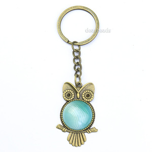 Bán Buôn Tinh Thể Tự Nhiên <span class=keywords><strong>Keychain</strong></span> Với Đồng <span class=keywords><strong>Owl</strong></span> Và 20Mm Đá, Đá Quý Vòng Chìa Khóa Chữa Bệnh Tinh Thể - Product Image 6
