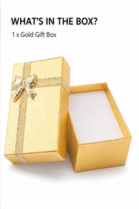 Caja de Regalo de Papel Dorado Personalizada con Tapa y Base, Cinta de Satén, Cartón Rígido, Caja Misteriosa Vacía para Pequeños Regalos de Belleza - Product Image 2