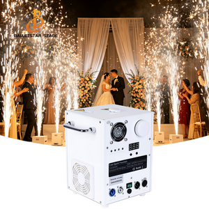 Weiße Kaltfunkeneffektmaschine 650W mit drei Motoren für Indoor- und Outdoor-Partys sowie DJs - Product Image 1