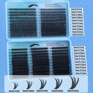 Aesphylash Synthetic Hair <b>Lash</b> <b>Clusters</b> Kit Wispy Eyelash <b>Clusters</b> Matte Natural DIY <b>Lash</b> Extension 10-16mm 300pcs Cruelty-Free - Product Image 3