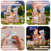 Tonecheer Vente en gros Kit de modèle motorisé 3D en bois à assembler, Atelier de confiserie, Kit de maison miniature DIY