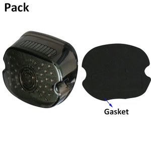 Feux <span class=keywords><strong>arrière</strong></span> à LED pour <span class=keywords><strong>Harley</strong></span> <span class=keywords><strong>Sportster</strong></span> 1200 Dyna FXST Modèles Smoke Lens Lay Down Style 12V Amber Color - Product Image 4