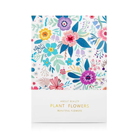 Carnet de notes créatif à pois A5 personnalisable avec motif floral classique pour filles