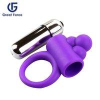Great Force OEM Fabrik Vibrator Erwachsenen-Sextoy Silikon Penisring Vibrierender Ring zur Verzögerung der Ejakulation Sexspielzeug für Männer und Frauen