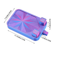 Plateau de rangement 3D multicolore pour peinture diamant avec 2 poubelles, boîte de rangement pour outils et accessoires de peinture diamant
