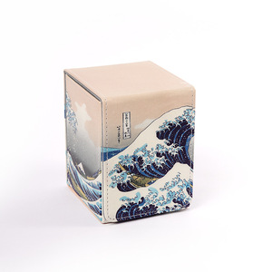 Scatola Porta Carte da Collezione <span class=keywords><strong>in</strong></span> Pelle PU con Chiusura Magnetica, Tema Cielo Stellato Cosmico, per 100+ Carte Singole Protette - Product Image 4