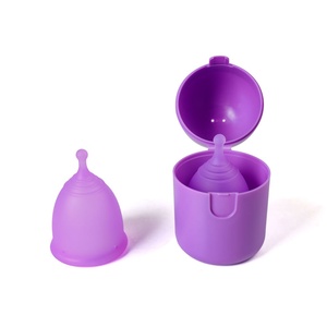 Caja de almacenamiento de plástico PP de alta temperatura, copas menstruales, esterilización por <span class=keywords><strong>microondas</strong></span>, reutilizable, ecológico, Comercio Exterior Popular - Product Image 1