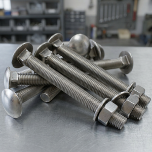 Boulon à tête hexagonale en acier inoxydable 304 DIN603 pour la construction de meubles en bois, les structures en bois et l'assemblage - Product Image 1