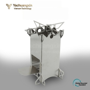 Stainless Steel Folding Rocket <b>Stove</b> Outdoor Camping Cooking Firewood Burner 1PC All Seasons Use - Product Image 6