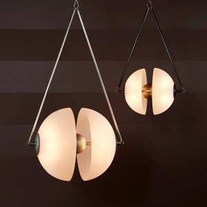 Американский креативный маленький стеклянный шар подвесные светильники столовая гостиная спальня прикроватные люстры оборудование освещение - Product Image 2