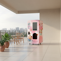 Distributeur automatique de crème glacée LE1010A avec 6 garnitures, un réservoir de lait de 18 L, production rapide en 15 secondes